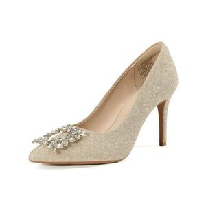 NWT Gorgeous DREAM PARIS 8.5 Gold Bling Bling Pointed Toe Stiletto Sparkly Pumps